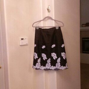 Focus by Shani Knee Lined Skirt - Lavendar